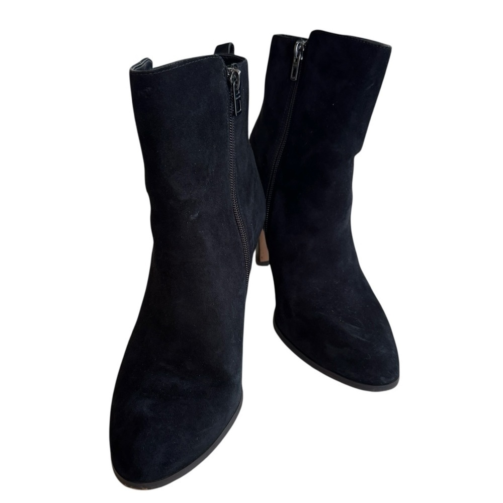 COACH WOMENS BLACK SUEDE JEMMA ANKLE BOOTIES HEEL US 10 EU 40